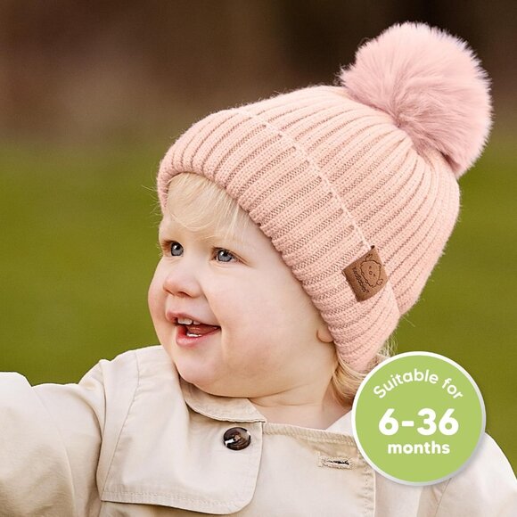 KeaBabies 2-Pack Baby Hats Macaron Toddler, Boys, Girls 6-36 Months (Macaron, M) - Picture 2 of 9